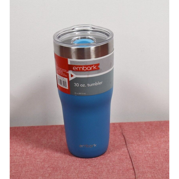 Embark 30oz Stainless Steel Lidded Tumbler Blue - Picture 1 of 6